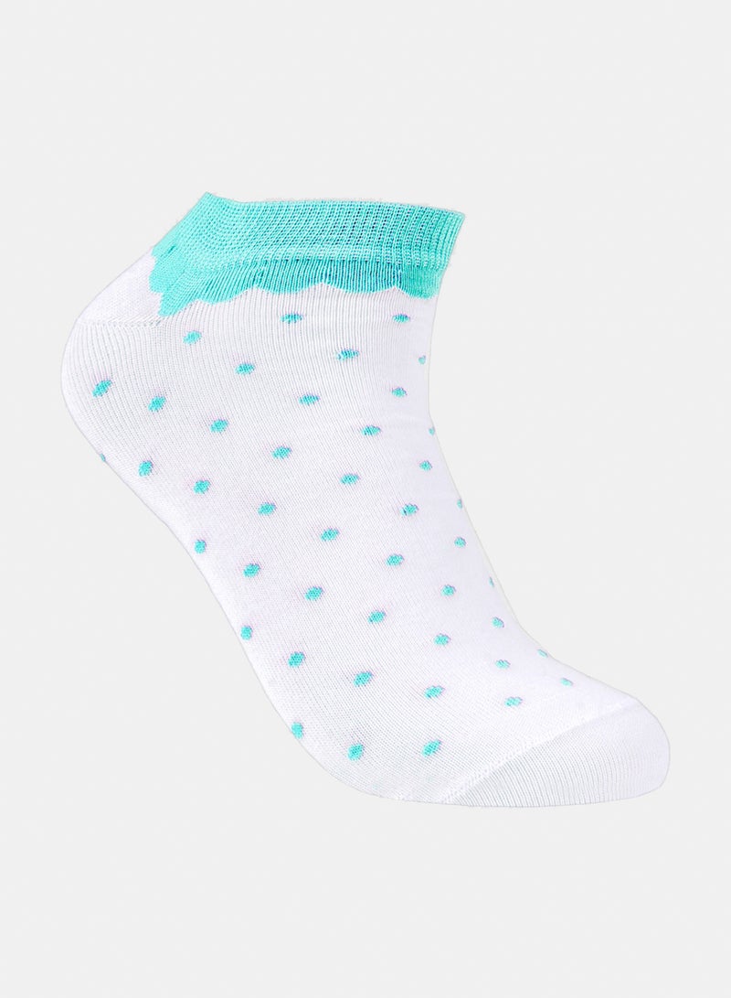 Odds Women's Pack of 3 Lycra Ankle Patterned Plain Socks - Image 2
